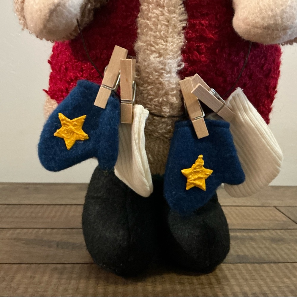 Vintage Santa Claus Folk Art Standing Santa Figurine Doll 12” Tall - Picture 6 of 11